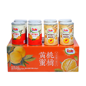 整箱罐头年货礼盒425g DOLE都乐糖水型黄桃 橘子双拼组合装