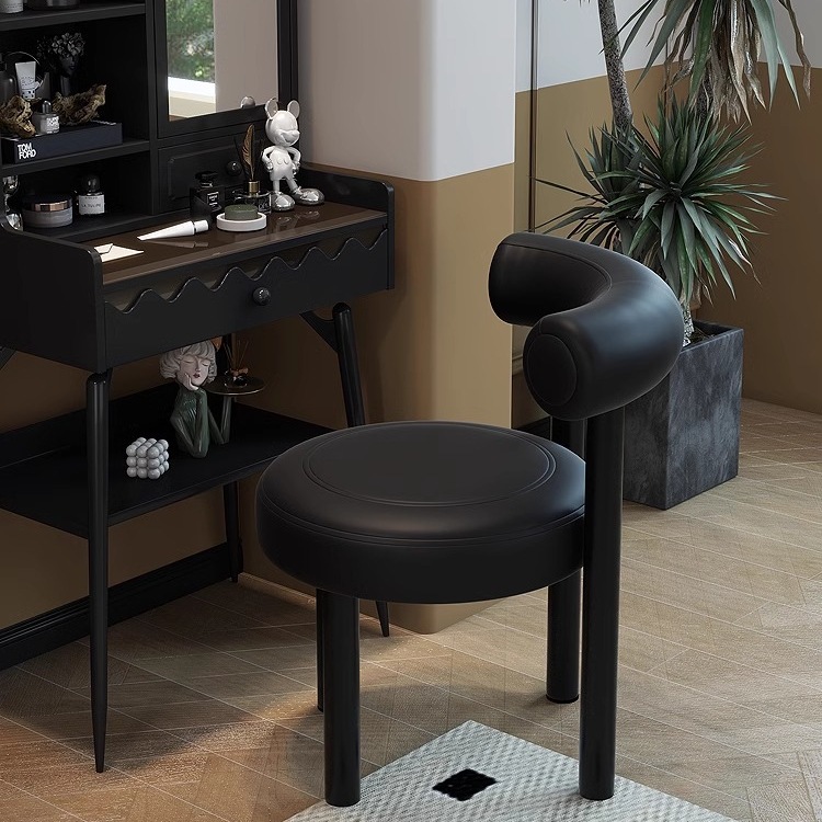 网红化妆椅梳妆台凳子女生卧室FatChair小胖椅设计师休闲餐桌椅子