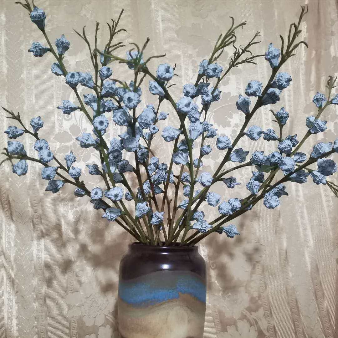 尤加利果天然真花干花花束干果插花家居装饰搭配文艺果干花风干