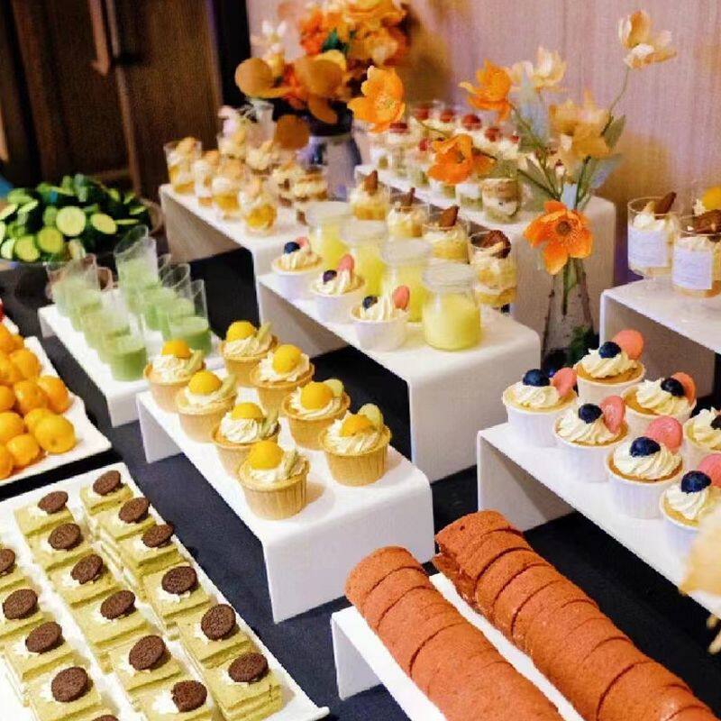 亚克力婚庆冷餐糕点架套装甜品台纸杯蛋糕支架寿司甜点摆台展示架