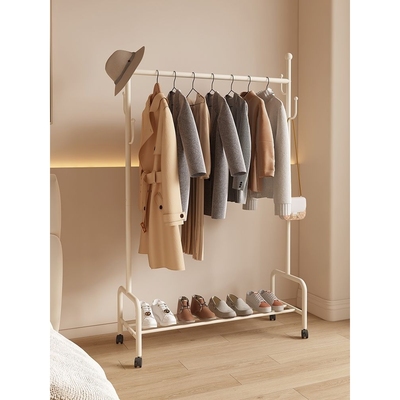 挂衣架落地卧室床边晚上放衣服衣架家用简易立式移动衣帽架