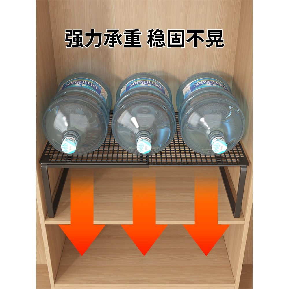 衣柜分层隔板柜子隔层隔断橱柜可伸缩卧室置物架鞋柜分隔收纳神器