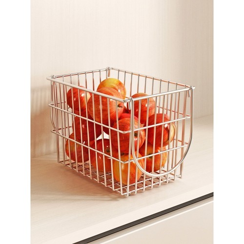 水果篮客厅用桌面台面果盘304不锈钢蔬菜水果收纳筐沥水篮置物s^