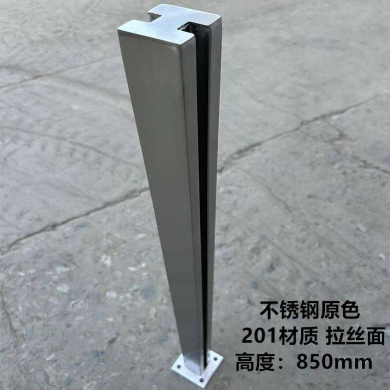 栏杆穿管柱立柱楼梯立柱楼梯扶手栏杆不锈钢围栏阳台护栏方管白色