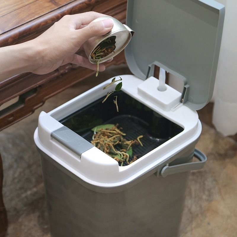 茶渣桶家用小茶水桶茶具配件茶桶垃圾排水桶接水储水桶茶台废水桶