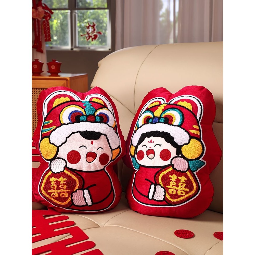 压床娃娃一对结婚新款新婚喜娃福娃2025婚礼陪嫁婚庆公仔玩偶