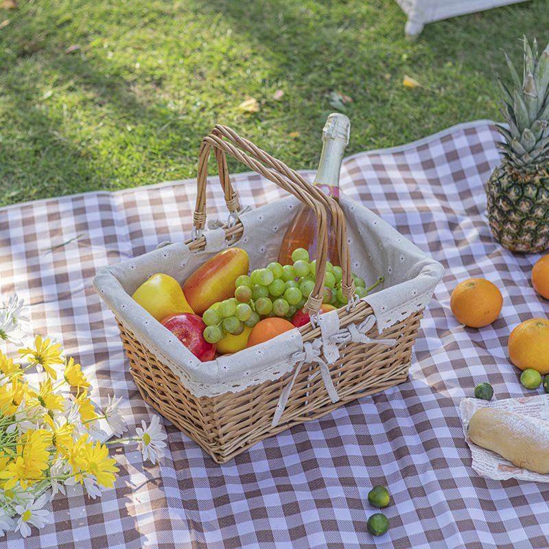 柳编收纳篮花篮购物篮子藤编水果篮手提篮菜蓝野餐筐鸡蛋,收纳整理,购物篮,淘宝优惠券,粉丝福利购,淘宝优惠卷