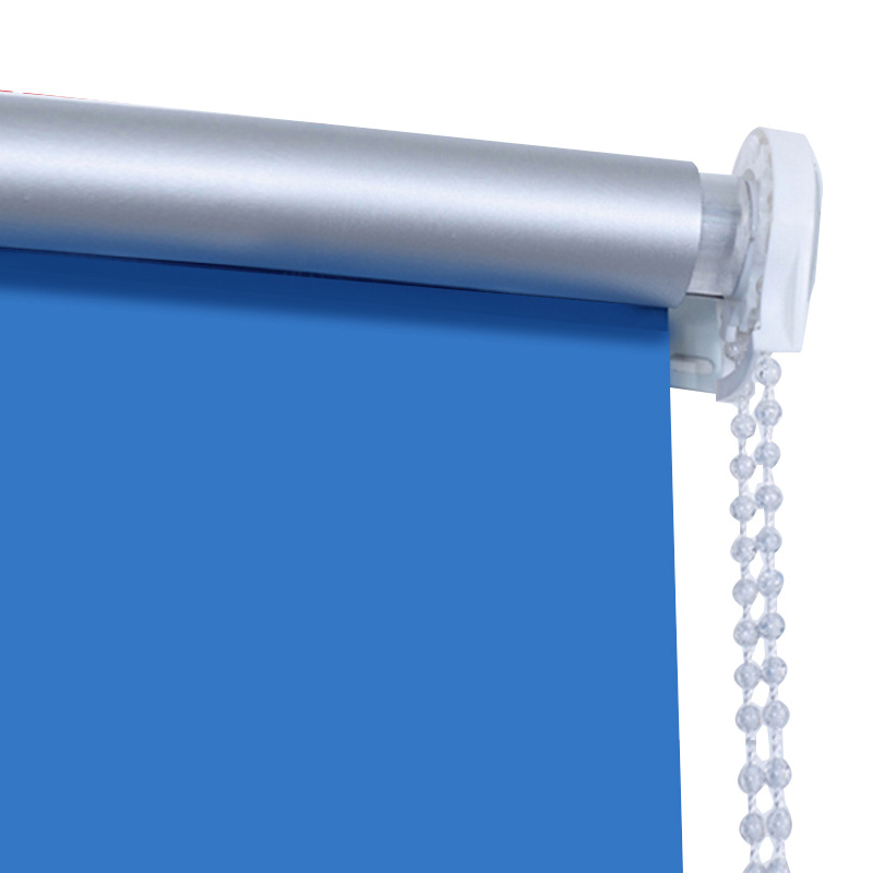 ?厂家直销电动卷帘防风阻燃遮光卷帘升降免打孔窗帘百叶窗阳光面