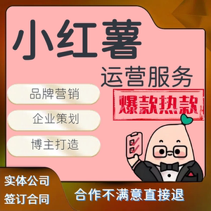 小红薯运营推广品牌策划服务营销指导小红xhs运营小红薯运营服务