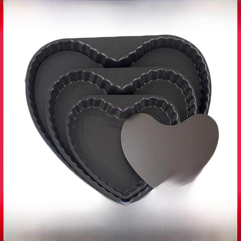 三能烤模心形活底菊花饼盘硬模心形披萨盘Sn5566 5567 5568