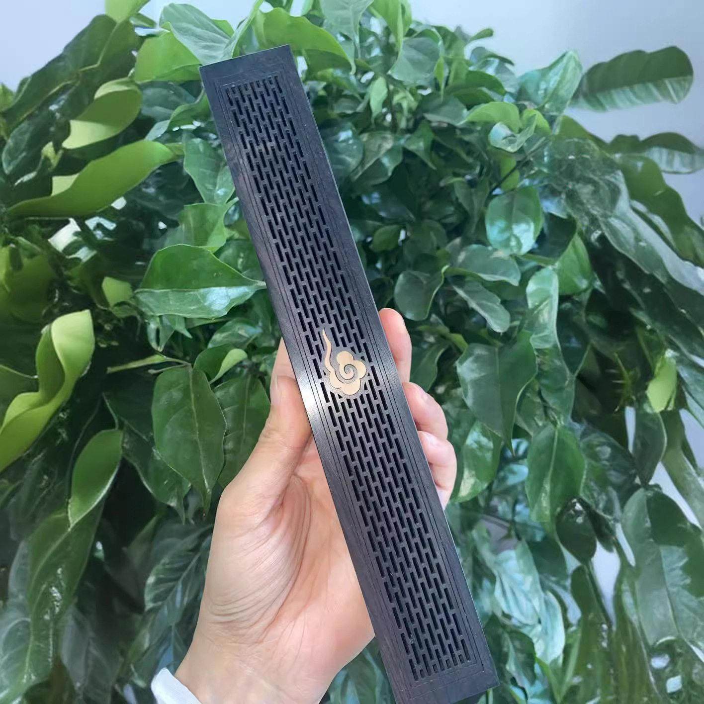 紫光檀木线香盒檀香卧香炉香插黑檀熏香香托香架卧式香盒香薰底座,家居饰品,香托/香盘/香座/香插,淘宝优惠券,粉丝福利购,淘宝优惠卷