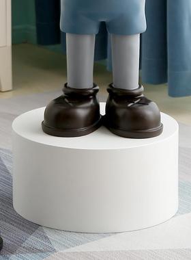 暴力熊底座轻奢增高展示台时尚长方形橱窗家居客厅装饰品潮熊摆件