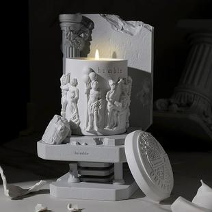 humble帕特农神庙香薰蜡烛台礼盒创意雕塑摆件小众高级女生日礼物