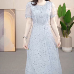 碎花连衣裙2025新款女夏季十三行今年流行爆款气质减龄妈妈高级感