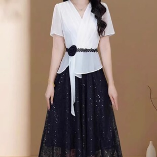 连衣裙2026新款女春夏十三行今年流行爆款时尚修身妈妈气质高级感