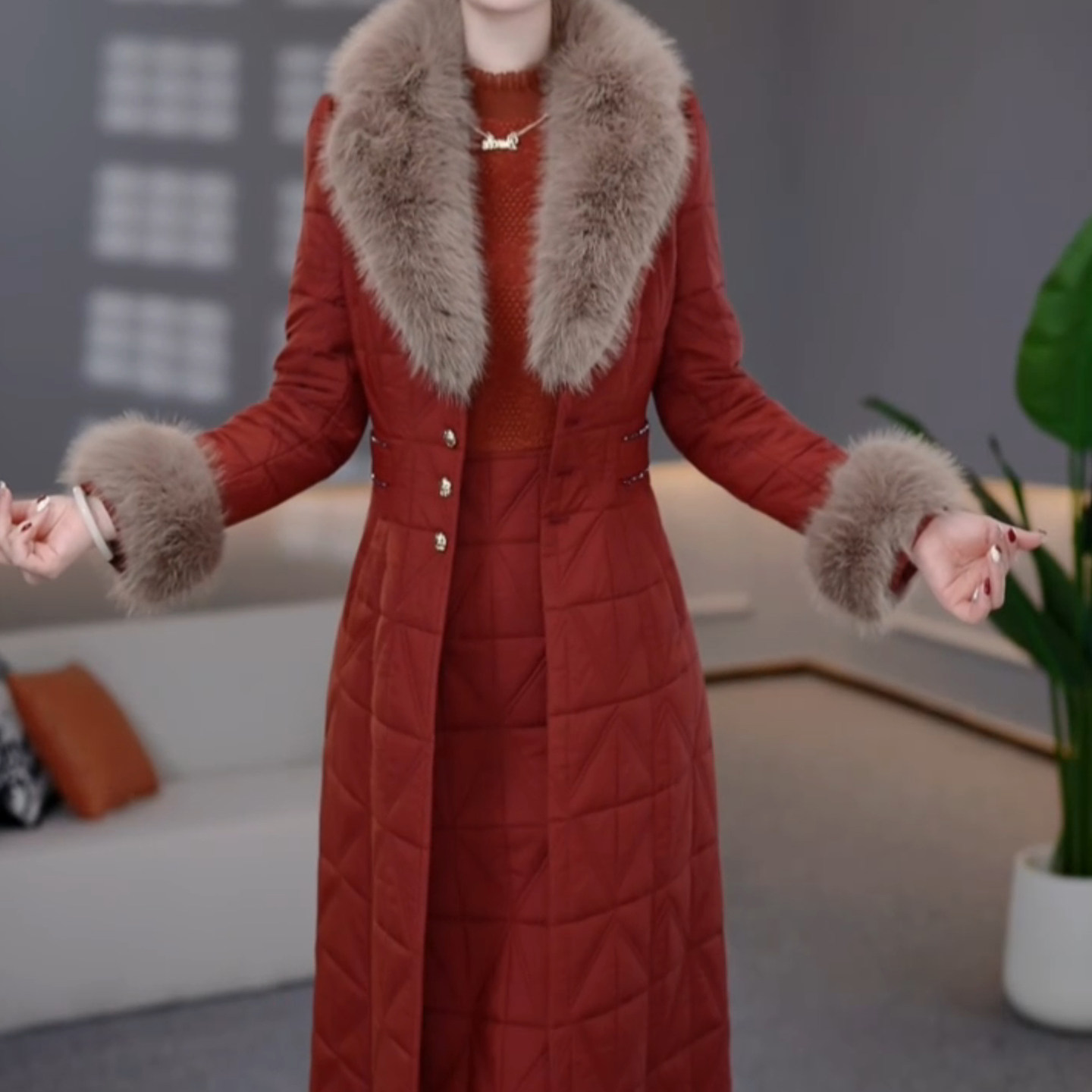 夹棉风衣外套连衣裙套装女冬季2025新款婚喜宴高级感巨好看两件套,女装/女士精品,连衣裙,淘宝优惠券,粉丝福利购,淘宝优惠卷