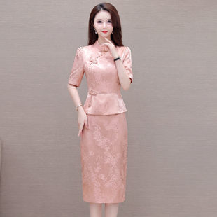 小个子改良旗袍敬酒服新娘2026年新款年轻款妈妈装订婚礼服裙高雅