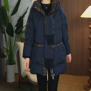 嘉兴平湖羽绒服女冬季2025新款今年流行爆款九江中长款保暖外套