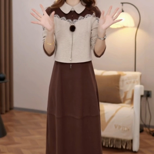 连衣裙2026新款女春秋十三行今年流行爆款妈妈高档长袖轻奢高级感