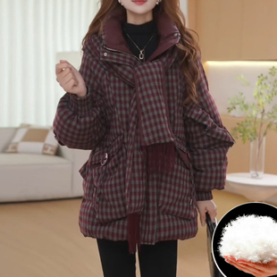 平湖羽绒服女冬季2025新款今年流行爆款九江巨好看中长款外套