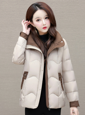 平湖羽绒服女冬季2025新款今年流行爆款九江巨好看时尚保暖外套