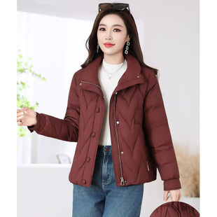 嘉兴平湖羽绒服女款2025新款冬季九江时尚洋气短款巨好看外套