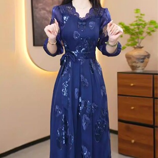 连衣裙2026新款女春夏今年流行十三行爆款气质妈妈轻奢高级感纱料