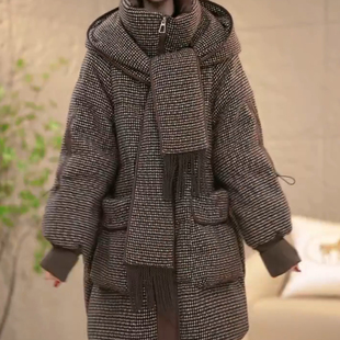 嘉兴平湖羽绒服女冬季2025新款今年流行爆款巨好看时尚保暖外套