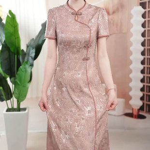 新中式国风改良旗袍连衣裙2026新款女春夏气质妈高端年轻日常送考