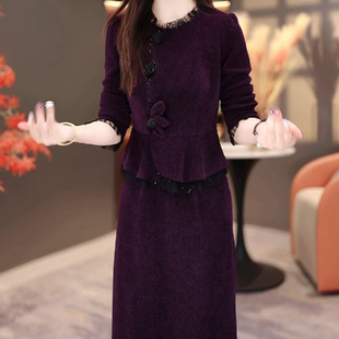 连衣裙2026新款女春秋十三行今年流行爆款妈妈高档长袖轻奢高级感