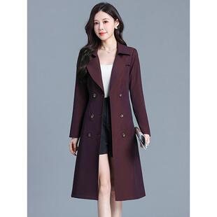 杭州意法风衣女款2025春秋爆款中长款高端轻奢高级感大衣外套