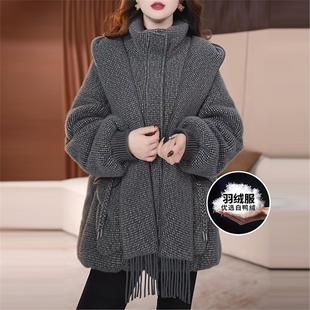 嘉兴平湖羽绒服女冬季2025新款今年流行爆款巨好看时尚保暖外套