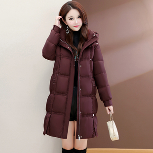 嘉兴平湖羽绒服女冬季2025新款今年流行爆款九江中长连帽外套