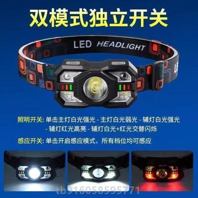 徒步头灯专用便携钩鱼头灯超亮地矿矿工赶海登山超长散光强光用户