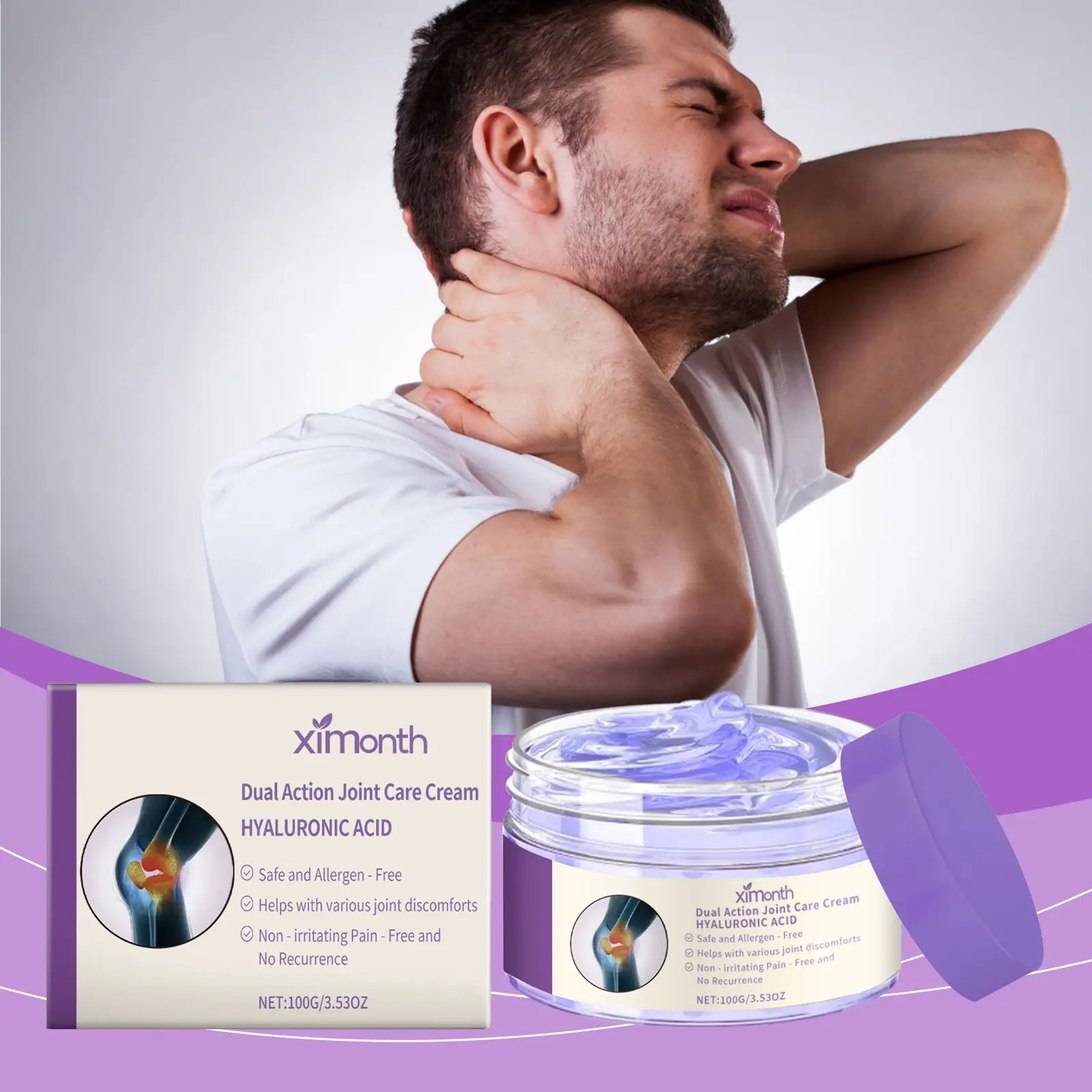 Body Soothing Gel Topical Care Knees Gentle Application Elbo