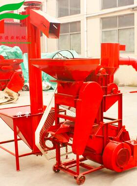 油坊用花脱壳机二次脱CIB花生柴脱皮机电机油两用除尘花生生剥皮