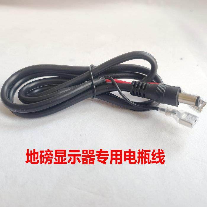上海耀华XK3190-DS8电池连接线12v电瓶DS3插头线A9大地磅显示器