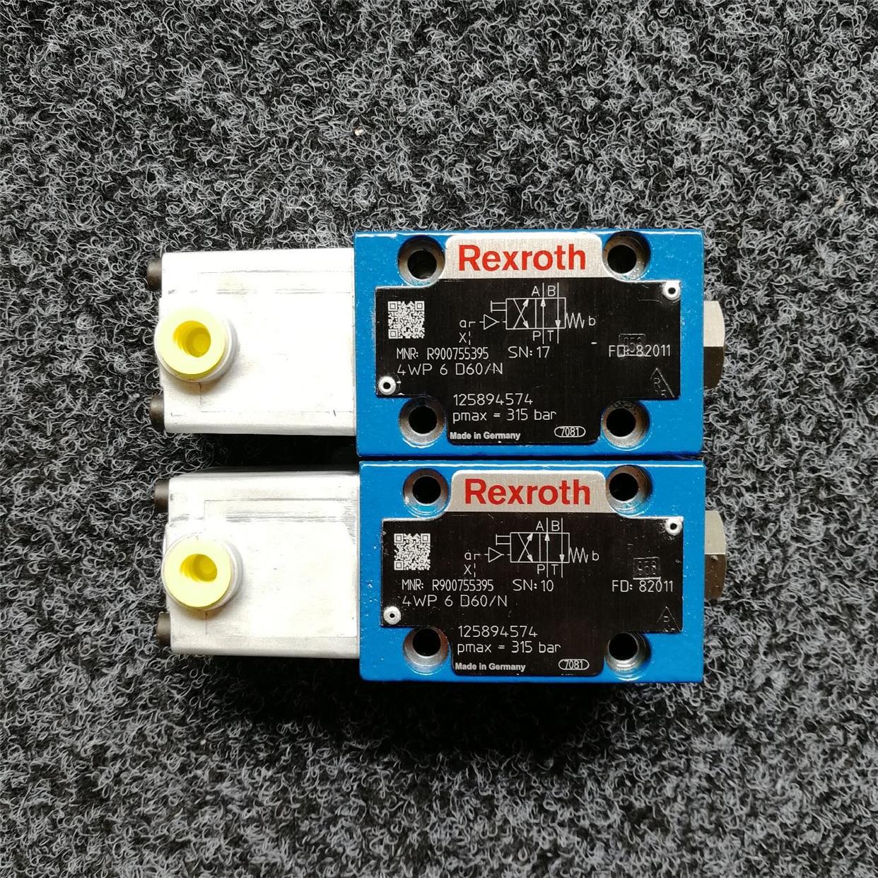 力士乐操纵阀R900755395液压阀4WP6D6X/N船用液控阀电磁换向阀