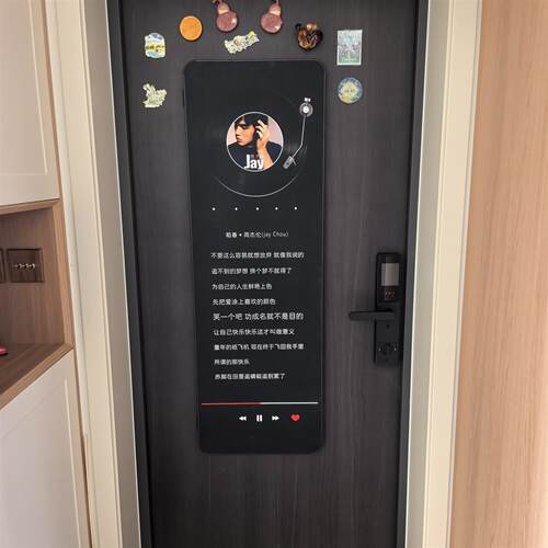 免安装全身镜冰箱侧面隐藏式穿衣镜入户门隐形玻璃镜子磁吸安装