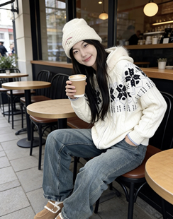 外套 设计感小众针织衫 2025新款 韩系慵懒风宽松套头毛衣女秋冬新款