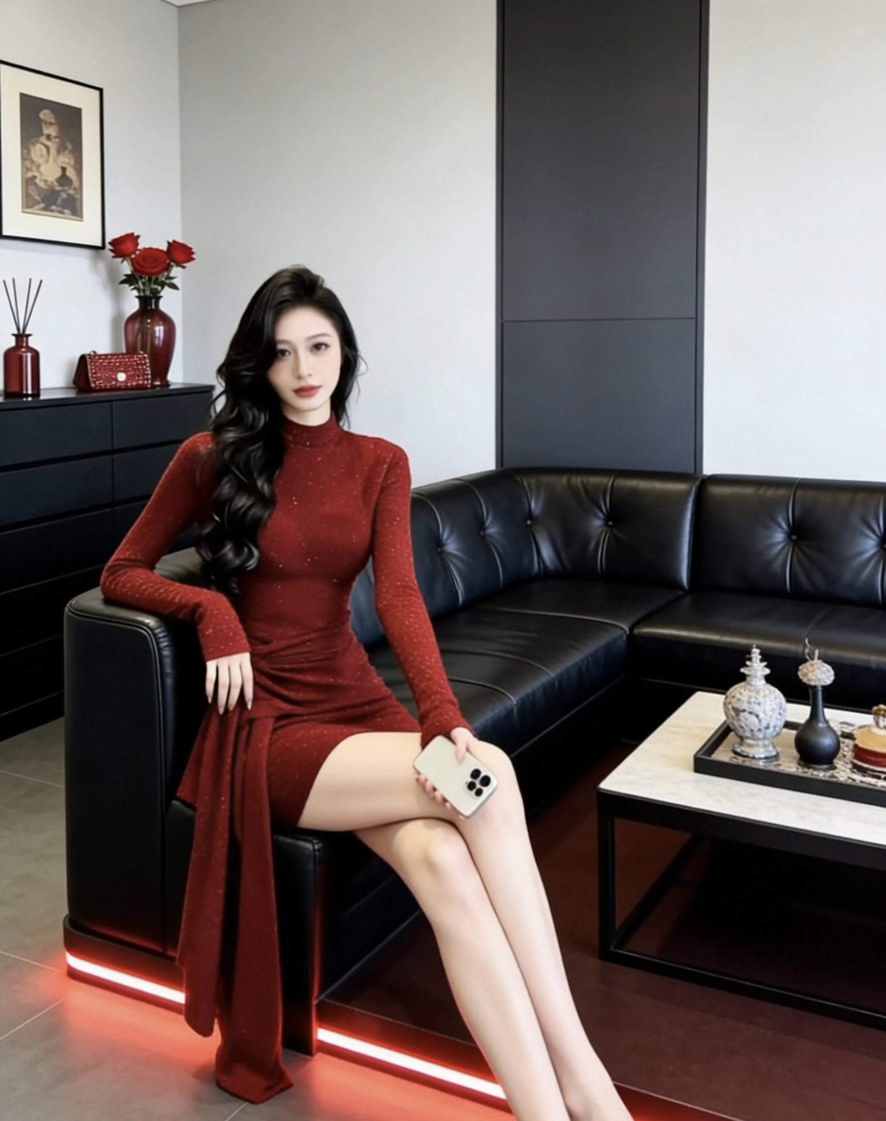 小香风气质新年红色绑带修身连衣裙2026春季新款性感打底短裙女装,女装/女士精品,连衣裙,淘宝优惠券,粉丝福利购,淘宝优惠卷