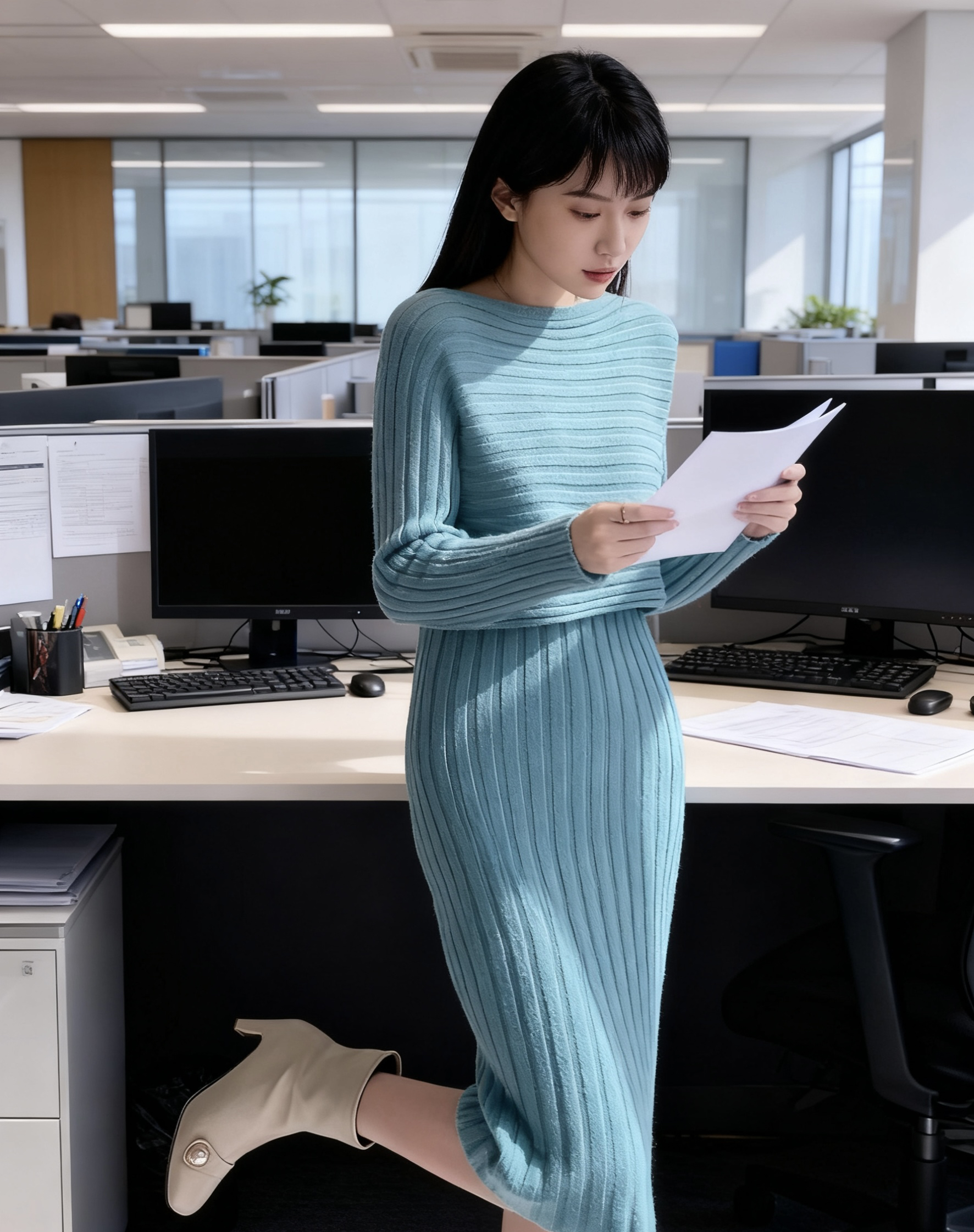 法式气质针织吊带连衣裙女秋冬2025新款高级感修身显瘦两件套装裙