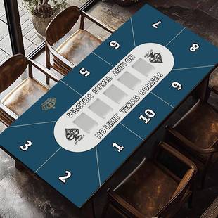 高端德州桌布皮革扑克桌垫德州专用长方形扑克垫防水德扑台布定制