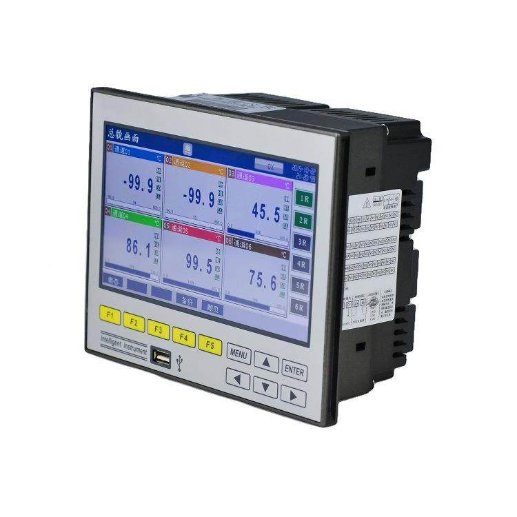 多通YY-WZJLY道巡检记录仪彩屏压力电流记录据仪温湿无度纸数记录