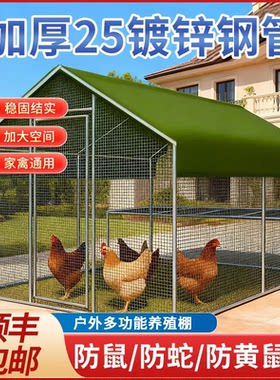 户外鸡棚鸡笼子多用途养鸡专用笼组装鸡舍笼养殖孔雀防晒全套鸡圈