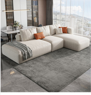 北欧现代科技布免洗小户型组合转角别墅区大平层沙发售楼部沙发