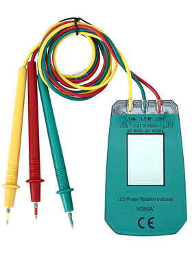 电位差计交流相序计 相序仪手持式三相交流电相序测量仪表VC850A+