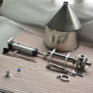 可配单卡缸筒活塞转阀支架摆臂迷你缸料斗 机配件 半自动卧式 灌装