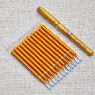 大批量整件包装抄经金色笔芯通用笔杆檀香无香可选0.7规格描金笔