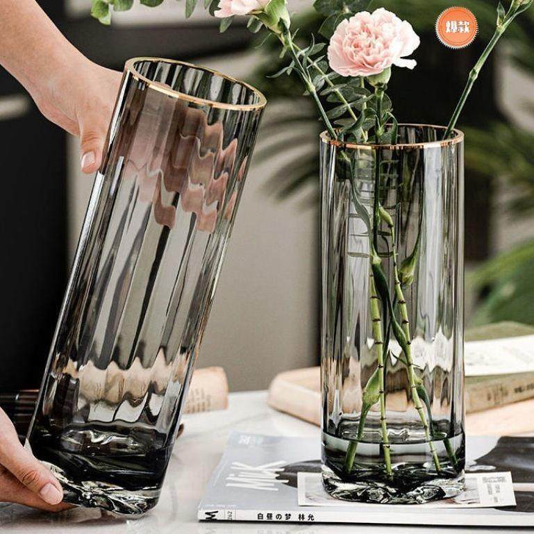 大号玻璃花瓶轻奢高级感客厅插花摆件北欧简约透明水养富贵竹花瓶,鲜花速递/花卉仿真/绿植园艺,洒水/浇水壶,淘宝优惠券,粉丝福利购,淘宝优惠卷